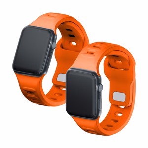 3mk silikona siksniņa Apple Watch, 38/40/41/42 mm, oranžs, mazais izmērs
