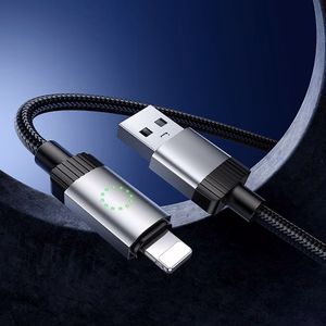 Kabelis USB A uz Lightning Hoco 2,4A 1 m X117 melns