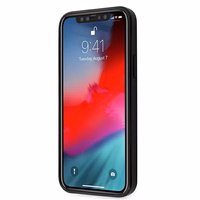 Ferrari FERCAHCP12SBK iPhone 12 mini 5.4" melns/melns cietais apvalks On Track Real Carbon