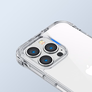 Joyroom Defender sērijas apvalks iPhone 14 Plus bruņots āķa apvalks ar statīvu caurspīdīgs (JR-14H3)