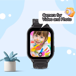 Blavec viedpulkstenis K-02 Bērniem ar balss zvanu / GPS / 4G / SOS (SWK02-B) melns