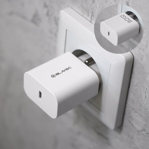 Blavec BC-14 GaN4 30 W USB-C PD/QC strāvas adapteris, 3 A, balts