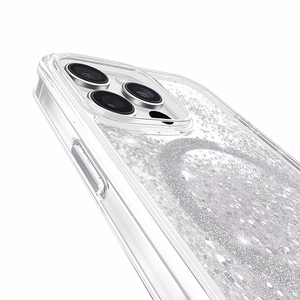Case-Mate Waterfall MagSafe vāciņš ierīcei iPhone 16 Pro Max, sudraba krāsā