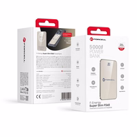 Portatīvais lādētājs saderīgs ar MagSafe Forcell F-Energy SuperSlim F5K8 QC4.0 PD3.0 15W 5000 mAh titāna dykuma krāsa