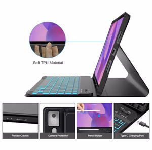 Чехол с держателем стилуса Tech-Protect SC Pen для Lenovo Idea Tab Pro Pro Mt 12.7 TB-373 - чёрный