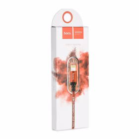 Kabelis (m) - USB A uz Lightning Hoco 1 m X4 melns (m) / sarkans (m)