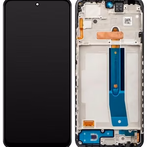 LCD ekrāns Xiaomi Redmi Note 11S/Note 12S/Poco M4 Pro 4G ar skārienjutīgo ekrānu ar rāmi melns OLED (ar papildu dzesētāju)