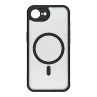 FULL MATTE MAG COVER viedtālruņa apvalks saderīgs ar MagSafe iPhone 16E (SE 4 2025) melna