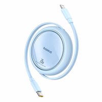 USB kabelis Baseus Free2Pull USB-C uz iP 20W 1m (zils)