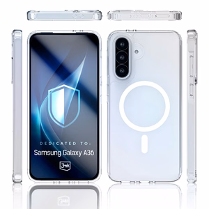 3mk Armor MagViedtālruņa apvalks Samsung Galaxy A36 - caurspīdīgs
