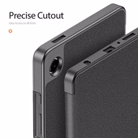 Korpuss Dux Ducis Domo Samsung X110/X115 Tab A9 8.7/X130/X135 Tab A11 8.7 melns