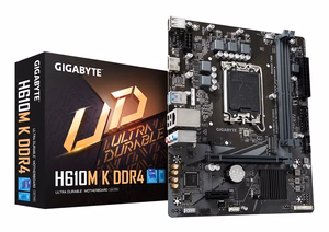 GIGABYTE H610M K DDR4 mātesplate - atbalsta Intel Core 14th Gen procesorus, 3+1+1 fāžu hibrīda barošana, līdz 3200MHz DDR4, 1xPCIe 3.0 M.2, GbE LAN, USB 3.2 Gen 1