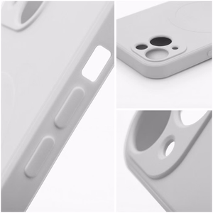 Maciņš Samsung A27 Silicone Mag Cover saderīgs ar MagSafe (kameras aizsardzība) pelēks titāna