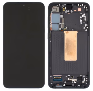 LCD ekrāns Samsung S916 S23+ 5G ar skārienjūtīgu ekrānu un rāmi Phantom Black oriģināls (lietots Grade A)
