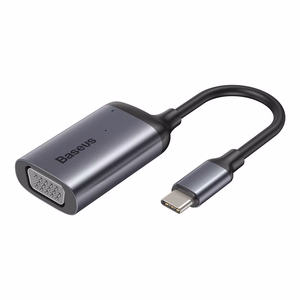 Baseus adapteris HUB - Type C uz VGA + Type C PD - (CAHUB-O0G) tumši pelēks