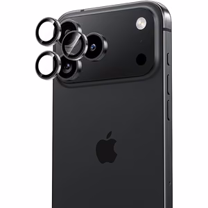 Benks DR Sapphire safīra kameras objektīvu aizsargs (C.M.SX.AP.BK.LB74) iPhone 18 Pro/18 Pro Max, melns