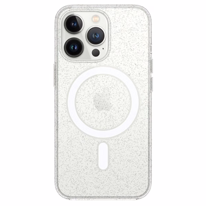 TEL PROTECT MagSilicone caurspīdīgs viedtālruņa apvalks Iphone 14 Pro Max ar spīdumiem