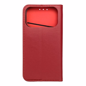 Ādas apvalks SMART PRO viedtālrunim IPHONE 17 Pro - sarkans