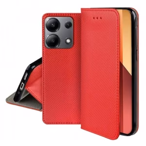 Telefona maciņš Smart Magnet Xiaomi Redmi 13C / Poco C65 / Poco M6 5G sarkans