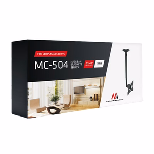 Maclean MC-504A B TV Ceiling Bracket 23-42 "50 - 85 cm 30kg melns