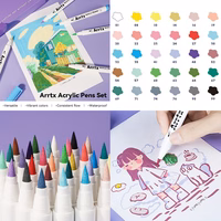 Akrila marķieru pildspalvas ARRTX 30A, 30 pasteļkrāsas