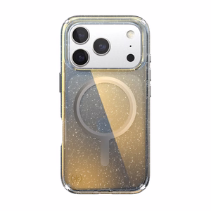 Speck Presidio Lux MagSafe vāciņš ierīcei iPhone 17 Pro, “Hyper Mirror Glitter / Silver Metallic” krāsā