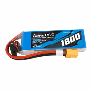 GensAce G-Tech LiPo 1800 mAh 7,4 V 45C 2S1P XT60 akumulators