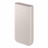 Portatīvais lādētājs Samsung EB-P4520XUEGEU 20000mAh 3x USB-C 45W SFC (smilškrāsas)