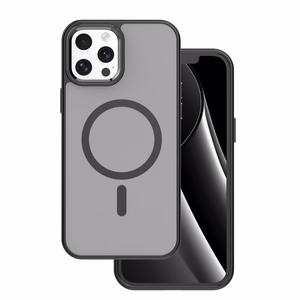 Frozen Magnētiskais viedtālruņa apvalks iPhone 12 Pro Max 6,7" melns