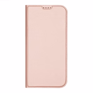 Dux Ducis Skin Pro viedtālruņa apvalks iPhone 16 Pro Max ar atveramu vāciņu un karšu nodalījumu - rozā