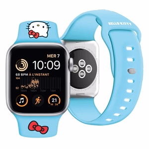 Hello Kitty Silicone Kitty Head strap for Apple Watch 38/40/41mm - blue