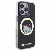 Hello Kitty IML Saldā kaķenīte magnētiskais iPhone 16 Pro viedtālruņa apvalks - melns