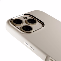 Puro Icon Mag Pro Magnētiskais silikona viedtālruņa apvalks iPhone 16 Pro - bēšs