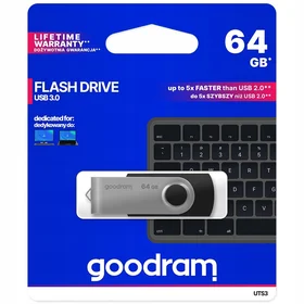 Goodram USB zibatmiņa 64GB USB 3.0 Twister melns