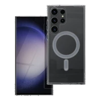 CLEAR MAG COVER viedtālruņa apvalks, saderīgs ar MagSafe, paredzēts SAMSUNG S23 Ultra, caurspīdīgs