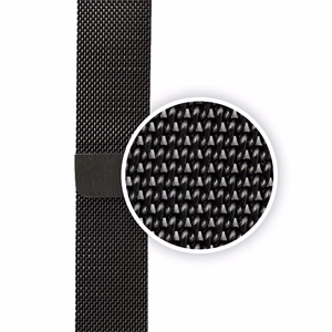 Crong Milano Steel nerūsējošā tērauda siksniņa Apple Watch 44 / 45 / 46 / 49 mm, melna