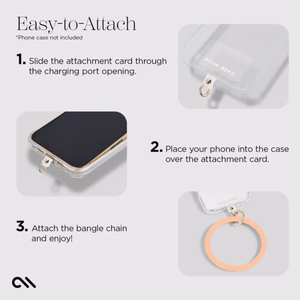 Ремешок Case-Mate Phone Bangle на запястье для смартфона, персиковый