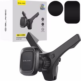 Blavec auto turētājs BH-09 magnets pie gaisa ventiļa (BH09-MAVB) melns