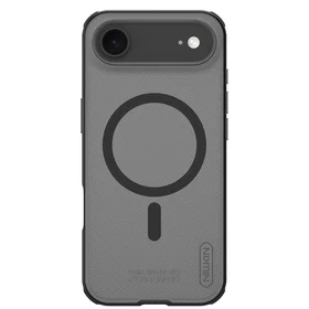 Nillkin Super Frosted Shield Pro MagSafe saderīgs apvalks iPhone 17 Air - caurspīdīgs, melns