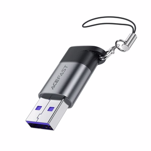 Acefast J8 USB-C - USB-A adapteris - pelēks