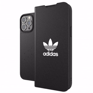 Adidas OR Grāmatas Apvalks BASIC iPhone 13 Pro Max 6,7" melns balts 47127