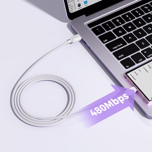 Joyroom Multi-Color Series A14 USB-A / USB-C 3A Cable 1.2m - White