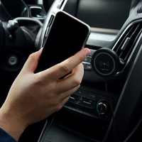 Forever automašīnas turētājs ventilācijas atverei MACH-300 magnētiskais ar bezvadu uzlādi melns Qi2 15W