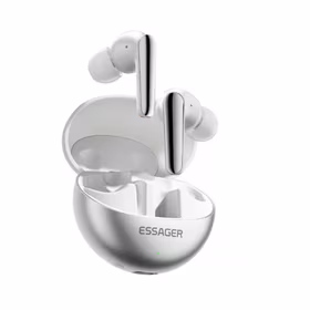 Bluetooth austiņas Essager "TWS" baltas (dubultā trokšņa slāpēšana / Bluetooth 5.3)