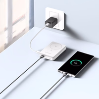 Wozinsky WLWP-10KA0Y3WS 22.5W PD Qi2 10000 mAh Portatīvais lādētājs ar statīvu - balts