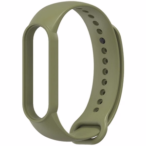Silikona siksna XIAOMI Mi Band 5 / 6 / 7 zaļa (08)