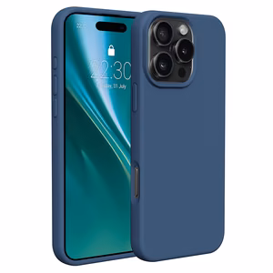 Etteri Silicone case for iPhone 16 Pro 6,3" dark blue