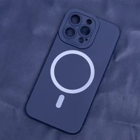 Silikona Mag futrālis iPhone 15 Plus 6,7" tumši zils