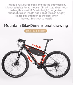 Rockbros AS-043 Velcro velosipēda soma, 3l - melna