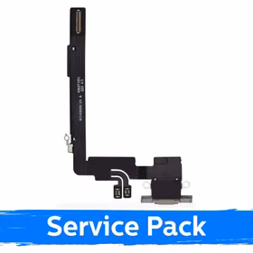 Uzlādes ligzda saderīga ar Apple iPhone 16 Pro Max ar flex / Black Titanium / (Service Pack)